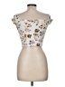 Garage Floral Ivory Gray Tube Top Size M - photo 2