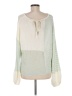 Blu Pepper Color Block Green Pullover Sweater Size M - photo 2