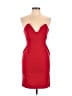 Missguided Solid Red Cocktail Dress Size 10 - photo 1