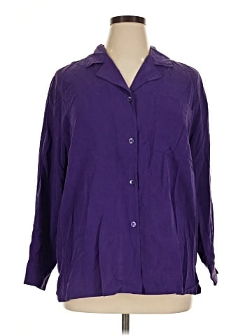 Anne Fontaine 3/4 Sleeve Silk Top (view 1)
