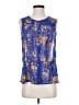 Olivia Moon 100% Polyester Blue Sleeveless Blouse Size S (estimated) - photo 1