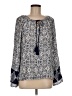 Olivaceous 100% Rayon Blue Long Sleeve Blouse Size M - photo 1