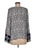 Olivaceous 100% Rayon Blue Long Sleeve Blouse Size M - photo 2