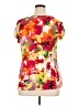 Adele & May 100% Polyester Orange Short Sleeve Blouse Size XL - photo 2