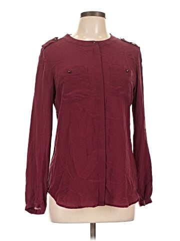 Banana Republic Heritage Collection Long Sleeve Silk Top (view 1)