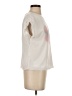 Zara Ivory Short Sleeve Top Size S - photo 4