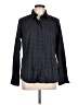 H&M Polka Dots Black Long Sleeve Button-Down Shirt Size 12 - photo 1