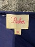 Parker 100% Silk Blue 3/4 Sleeve Silk Top Size XS - photo 7