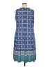 Wisp Print Blue Casual Dress Size 24W - photo 2