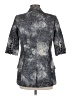 Elizabeth and James Print Gray Blazer Size 6 - photo 2