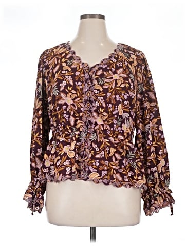 Democracy 3/4 Sleeve Blouse (view 1)