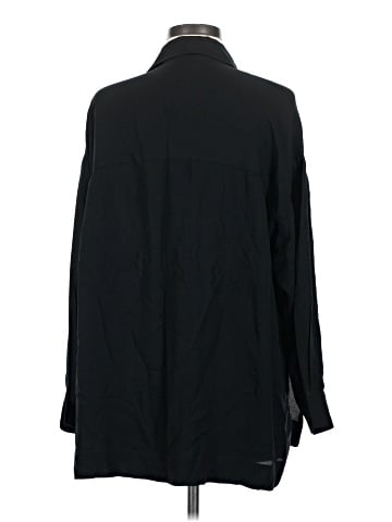 Magaschoni Long Sleeve Silk Top (view 2)