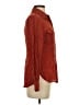 Bebe 100% Silk Red Long Sleeve Silk Top Size S - photo 4