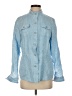J. McLaughlin 100% Linen Blue Denim Jacket Size S - photo 1