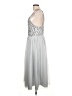 ASOS 100% Polyester Silver Cocktail Dress Size 12 - photo 5