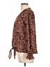 Veronica M. Brown Long Sleeve Blouse Size L - photo 5