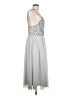 ASOS 100% Polyester Silver Cocktail Dress Size 12 - photo 4