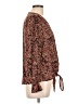 Veronica M. Brown Long Sleeve Blouse Size L - photo 4