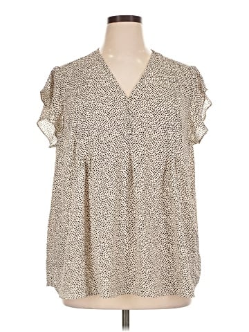 Jones New York Short Sleeve Blouse (view 1)