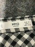 MNG Houndstooth Black Long Sleeve Blouse Size 2 - photo 7