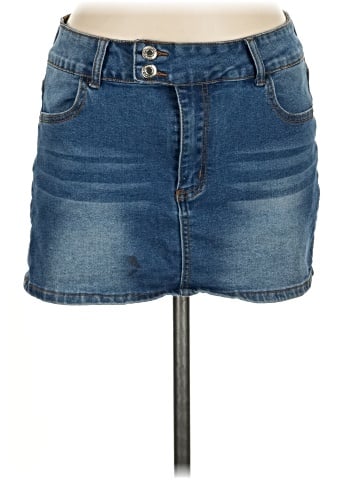Shein Denim Skirt (view 1)
