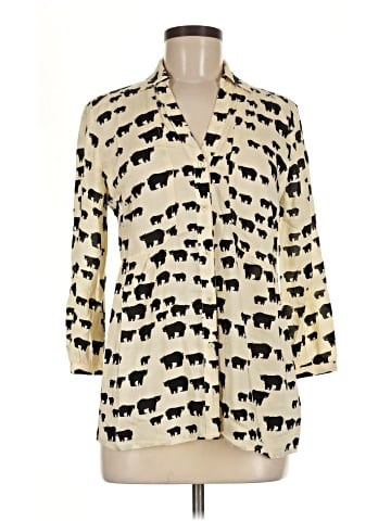 Maeve 3/4 Sleeve Button-Down Shirt (view 1)