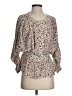 FRAME 100% Silk Ivory 3/4 Sleeve Silk Top Size XS - photo 1