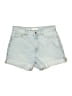 MNG 100% Cotton Blue Denim Shorts Size 8 - photo 1