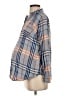 Isabel Maternity 100% Rayon Plaid Blue 3/4 Sleeve Button-Down Shirt Size XS Maternity - photo 5