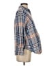 Isabel Maternity 100% Rayon Plaid Blue 3/4 Sleeve Button-Down Shirt Size XS Maternity - photo 4