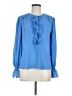 Tommy Hilfiger Blue Long Sleeve Blouse Size M - photo 1