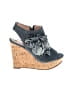Nine West Blue Wedges Size 5 - photo 1
