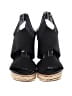 Stuart Weitzman Black Wedges Size 5 1/2 - photo 2