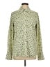 Levi's Print Green Long Sleeve Blouse Size L - photo 1