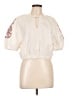 Universal Thread 100% Cotton Ivory Short Sleeve Blouse Size L - photo 1