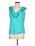 Chaps Teal Sleeveless Top Size L - photo 1