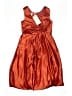 Assorted Brands 100% Polyester Orange Dress Size 10 - photo 2