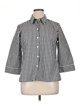 Foxcroft 3/4 Sleeve Button-Down Shirt (view 1)