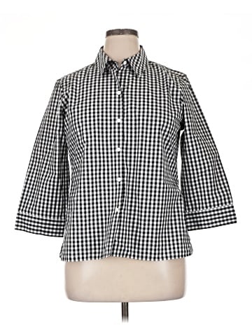 Foxcroft 3/4 Sleeve Button-Down Shirt (view 1)