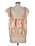 Lovers + Friends Gold Sleeveless Blouse Size M - photo 2