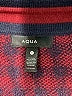 Aqua Plaid Burgundy Cardigan Size S - photo 8