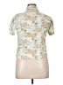 Assorted Brands Print Green Short Sleeve Blouse Size XL - photo 2