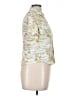 Assorted Brands Print Green Short Sleeve Blouse Size XL - photo 4