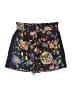 Tibi 100% Polyester Floral Black Shorts Size M - photo 1