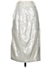Theory 100% Polyester Metallic Silver Formal Skirt Size 0 - photo 1
