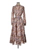 Hayden 100% Polyester Paisley Brown Casual Dress Size S - photo 1