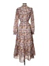 Hayden 100% Polyester Paisley Brown Casual Dress Size S - photo 2