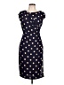 DressBarn Polka Dots Blue Cocktail Dress Size 10 Petite - photo 1
