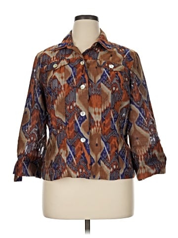 Ruby Rd. 3/4 Sleeve Button-Down Shirt (view 1)