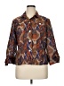 Ruby Rd. Brown 3/4 Sleeve Button-Down Shirt Size 14 - photo 1